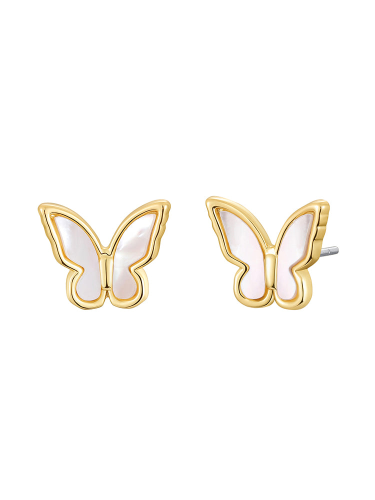 Tiny Butterfly Stud Earrings