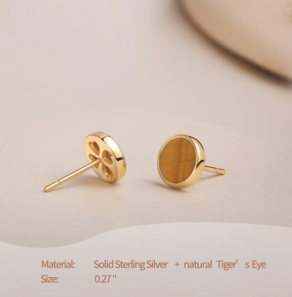 S.Leaf 18K Gold Plated Earrings for Women Shell Earrings