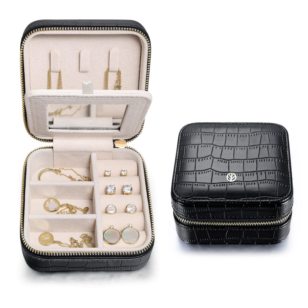 S.Leaf Travel Jewelry Organizer Boxes for Women Small Portable