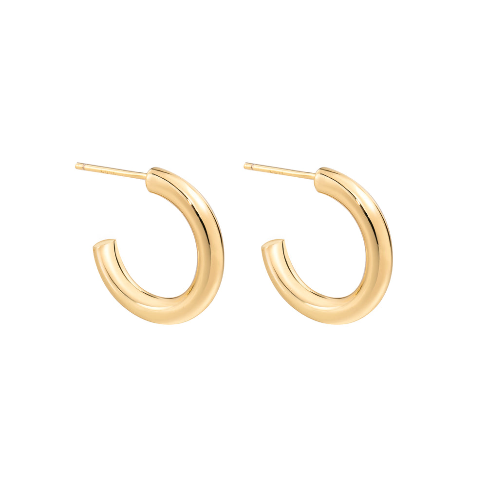 Classic Chunky Open Hoops Gold Hoop Earrings for Women Huggie Hoop Earrings