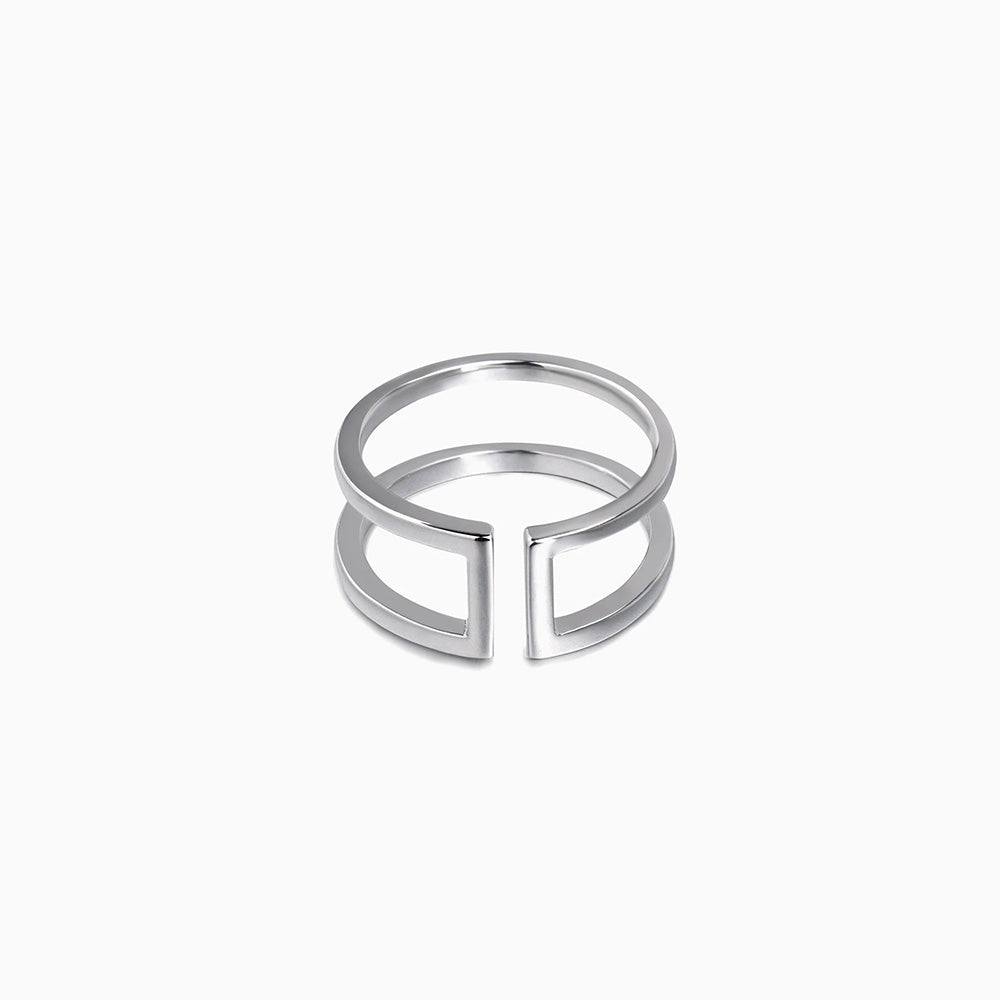 Parallel Bar Ring sterling silver