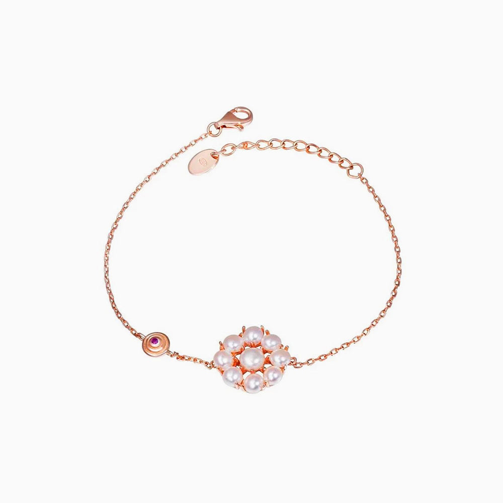 Pearls Flower Bracelet