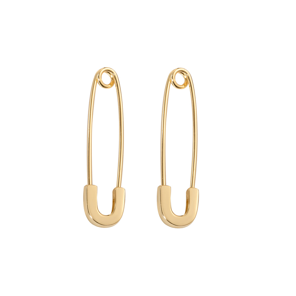 Minimalist Safety Pin Earrings